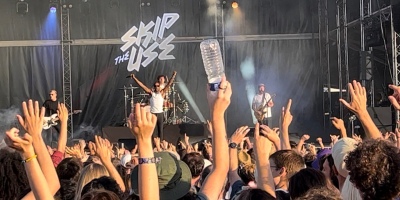 Le groupe de rock français Skip The Use sur la scène de la fête de l’humanité le 11.09.22